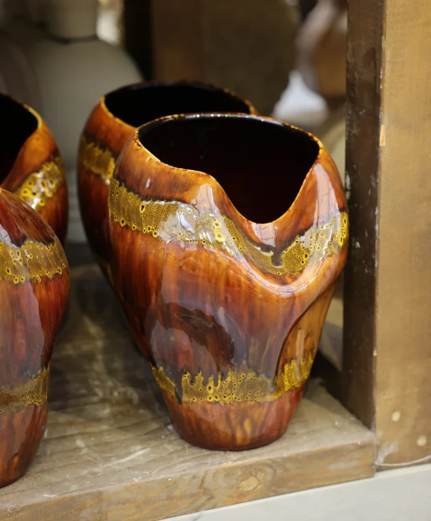 orange and yellow vase for the autumn season at TICA