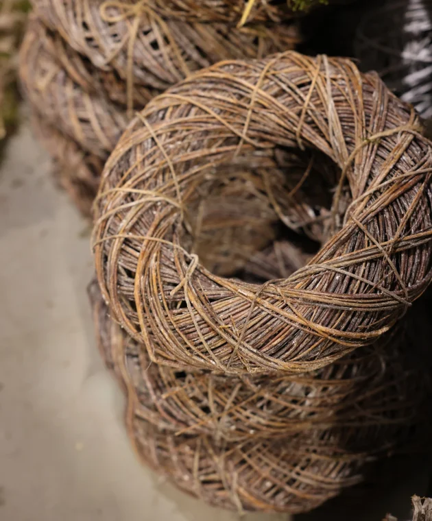 brown wreath for the autumn season at TICA